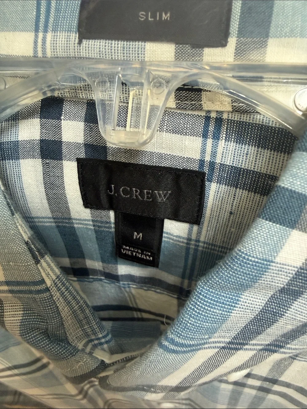 J. Crew men’s plaid shirt